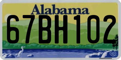 AL license plate 67BH102