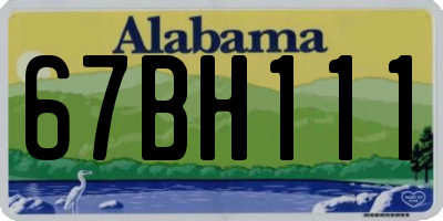 AL license plate 67BH111
