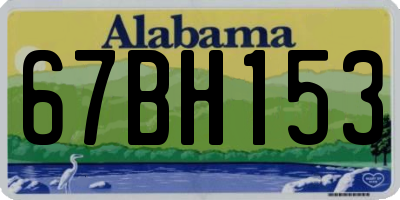 AL license plate 67BH153