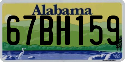AL license plate 67BH159