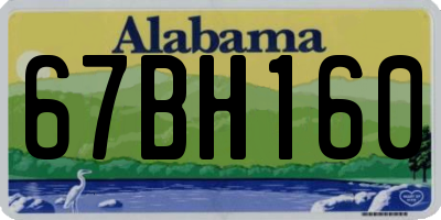 AL license plate 67BH160