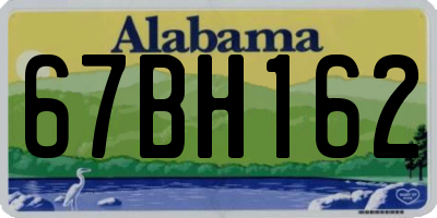AL license plate 67BH162