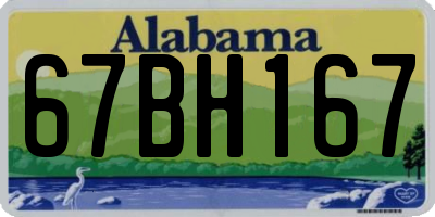 AL license plate 67BH167
