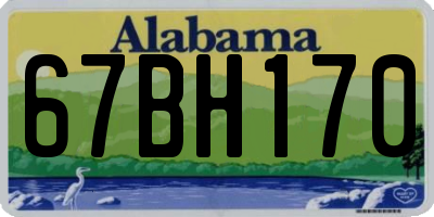 AL license plate 67BH170