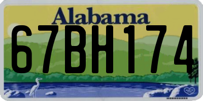 AL license plate 67BH174