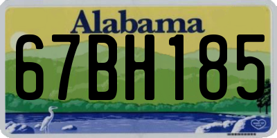 AL license plate 67BH185