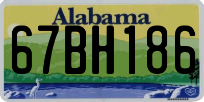 AL license plate 67BH186