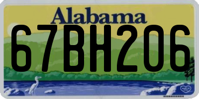 AL license plate 67BH206