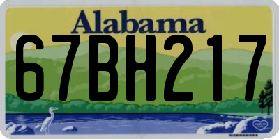 AL license plate 67BH217