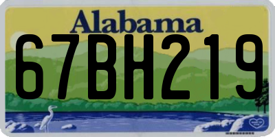 AL license plate 67BH219