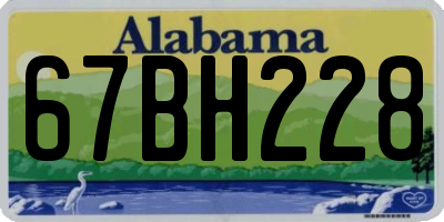 AL license plate 67BH228