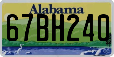 AL license plate 67BH240