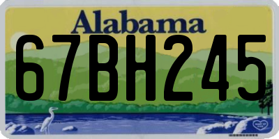 AL license plate 67BH245