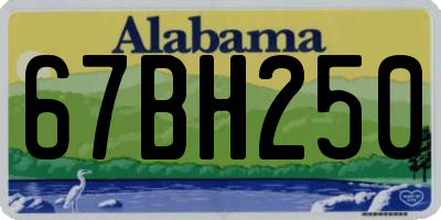 AL license plate 67BH250