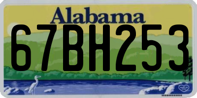 AL license plate 67BH253