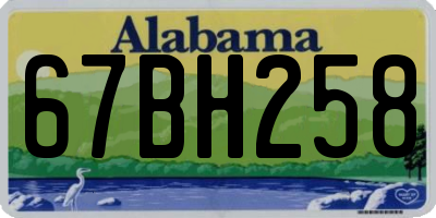 AL license plate 67BH258
