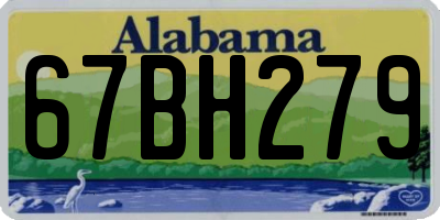 AL license plate 67BH279