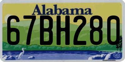 AL license plate 67BH280