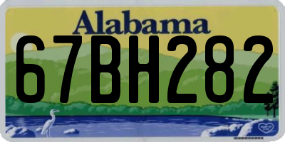AL license plate 67BH282