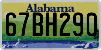 AL license plate 67BH290