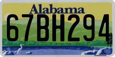 AL license plate 67BH294