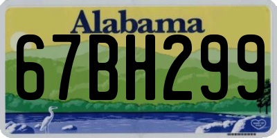 AL license plate 67BH299