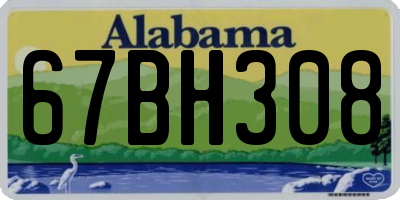 AL license plate 67BH308