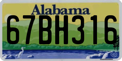 AL license plate 67BH316