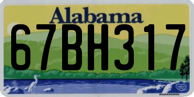 AL license plate 67BH317
