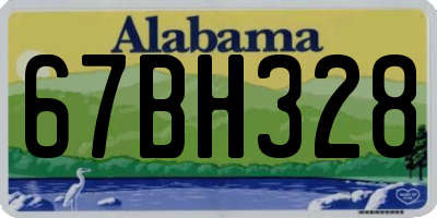AL license plate 67BH328