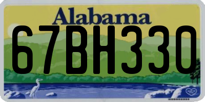 AL license plate 67BH330