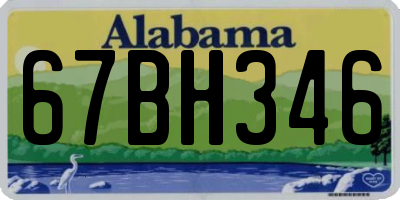 AL license plate 67BH346