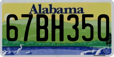 AL license plate 67BH350