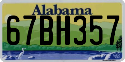 AL license plate 67BH357