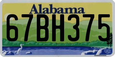 AL license plate 67BH375