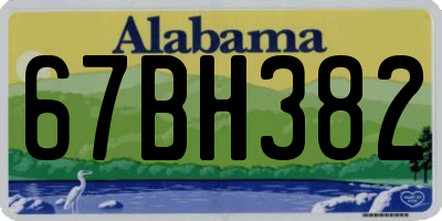 AL license plate 67BH382