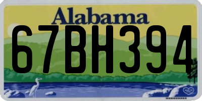 AL license plate 67BH394