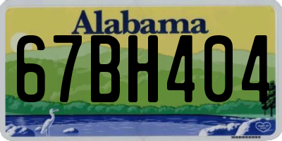 AL license plate 67BH404