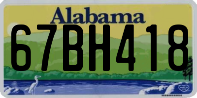 AL license plate 67BH418