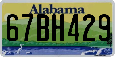 AL license plate 67BH429