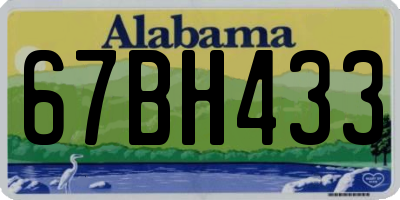 AL license plate 67BH433