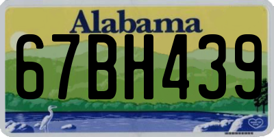 AL license plate 67BH439