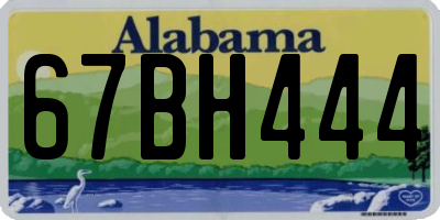 AL license plate 67BH444