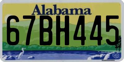AL license plate 67BH445
