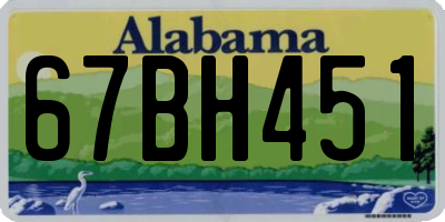AL license plate 67BH451