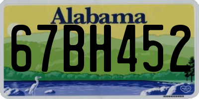 AL license plate 67BH452