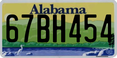 AL license plate 67BH454