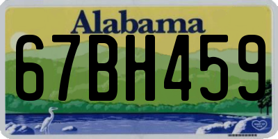 AL license plate 67BH459