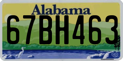 AL license plate 67BH463