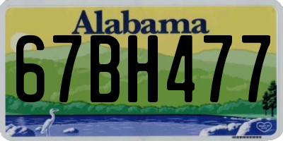 AL license plate 67BH477